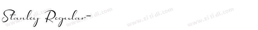 Stanley Regular字体转换 Stanley Regular字体转换